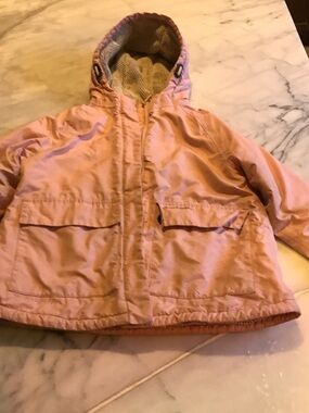 Craghoppers Light Pink Hooded Puffer Jacket for Kids